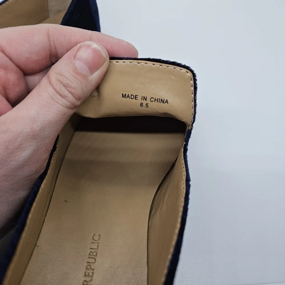 Banana Republic blue velvet